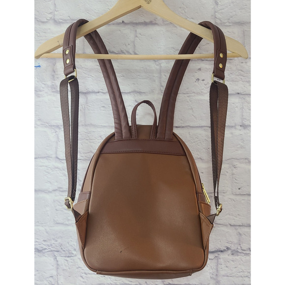 Disney Hunchback of Notre Dame Mini Backpack Bag Brown Faux Leather main image 7